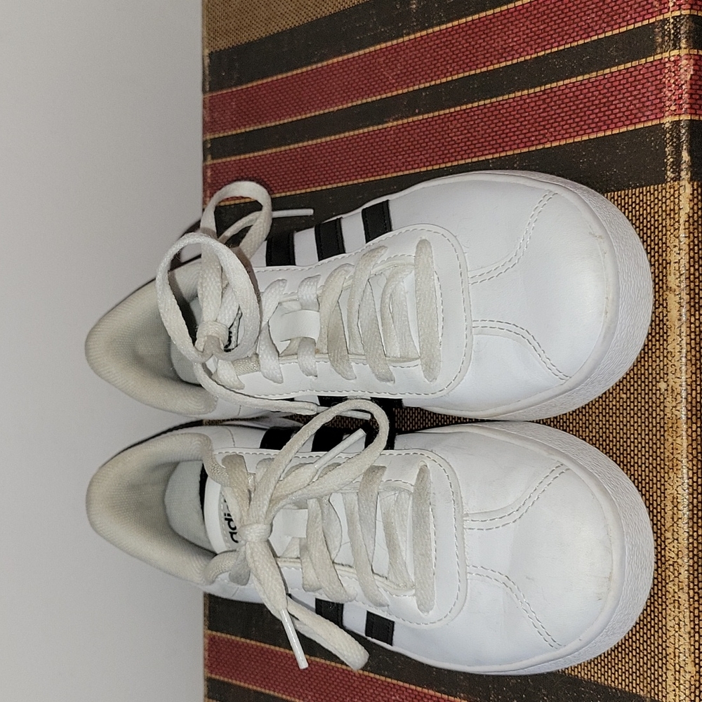 Adidas black and white sneakers